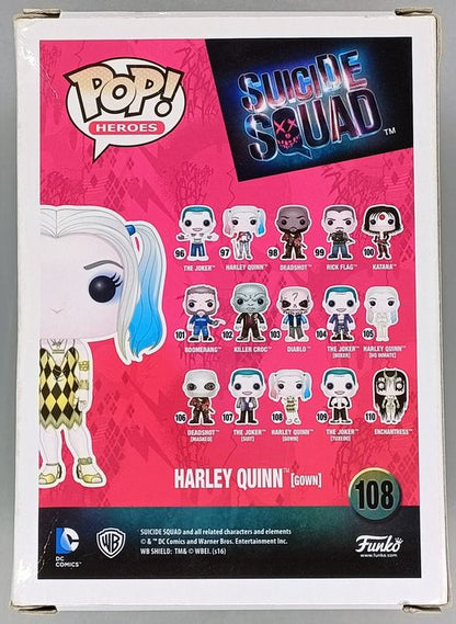 108 Harley Quinn (Gown) - DC Suicide Squad - Box Damaged Funko POP