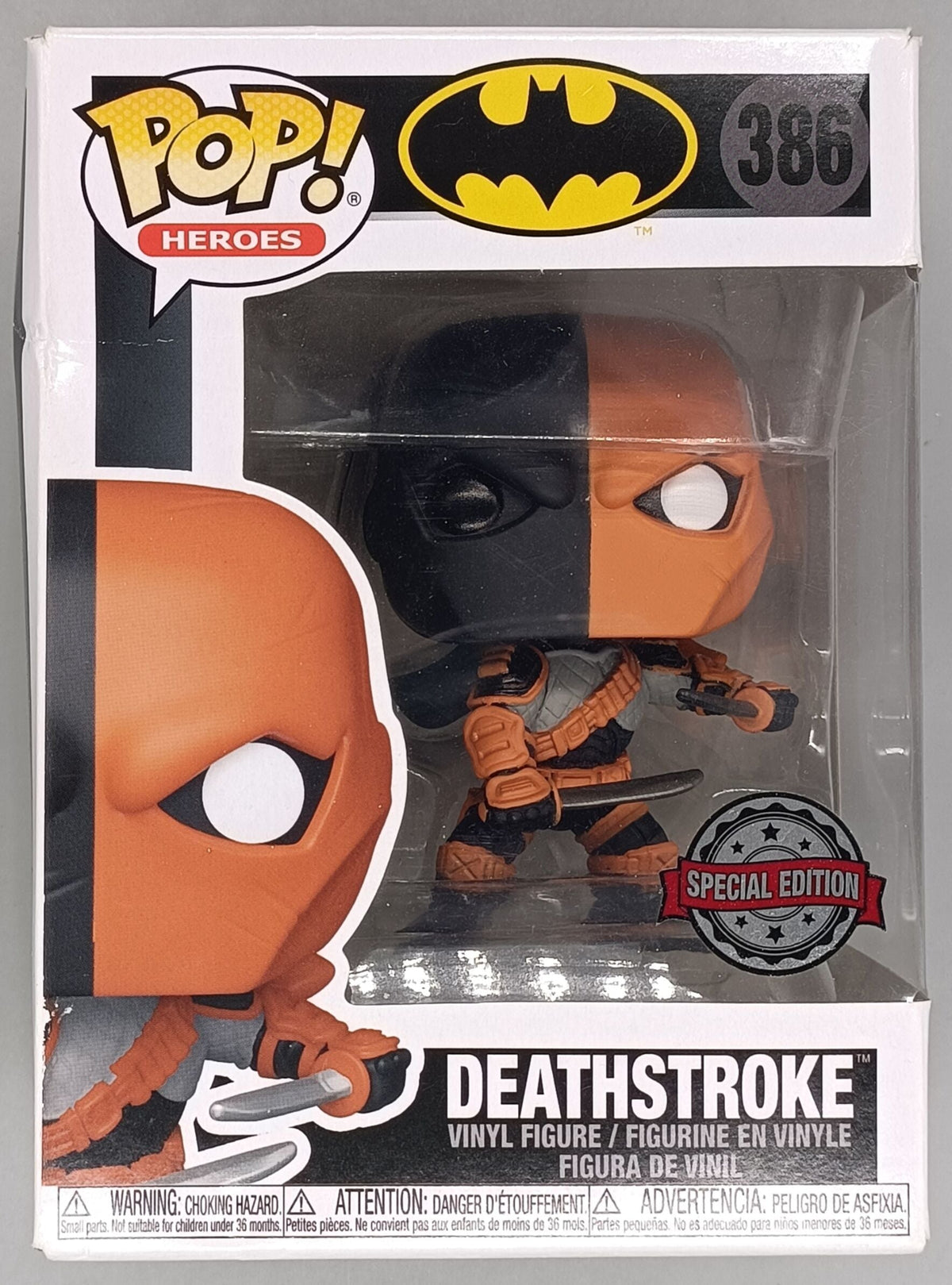 386 Deathstroke - DC Batman - Funko POP - Box Damaged Funko