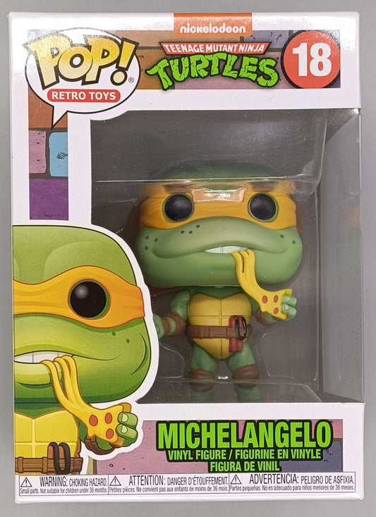18 Michelangelo (Retro) - Teenage Mutant Ninja Turtles 1990 - Funko POP - Box Damaged