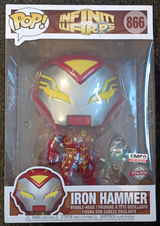 866 Iron Hammer - 10 Inch Marvel Infinity Warps Box Damaged Funko POP