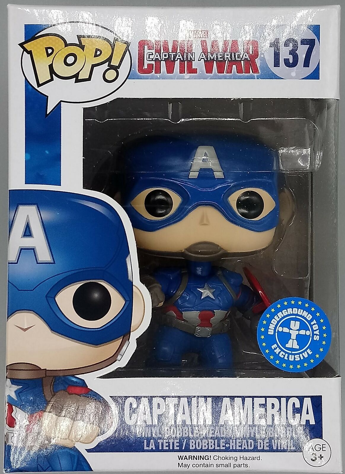 137 Captain America (Action Pose) Marvel - Civil War Funko POP Funko