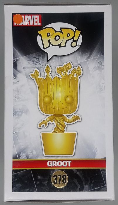 378 Groot (Gold) - Chrome - Marvel Studios 10 Years Box Damaged Funko POP