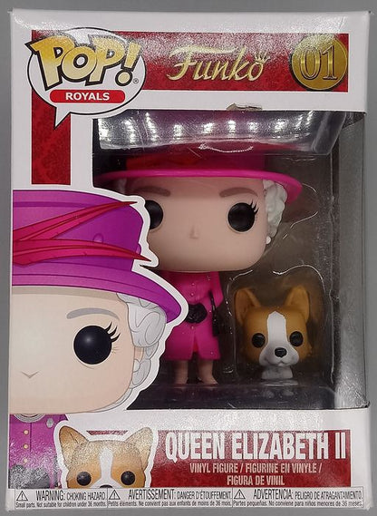 01 Queen Elizabeth II with Corgi - Royals - Box Damaged Funko POP Funko