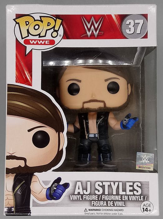 37 AJ Styles - WWE - Box Damaged Funko POP Funko