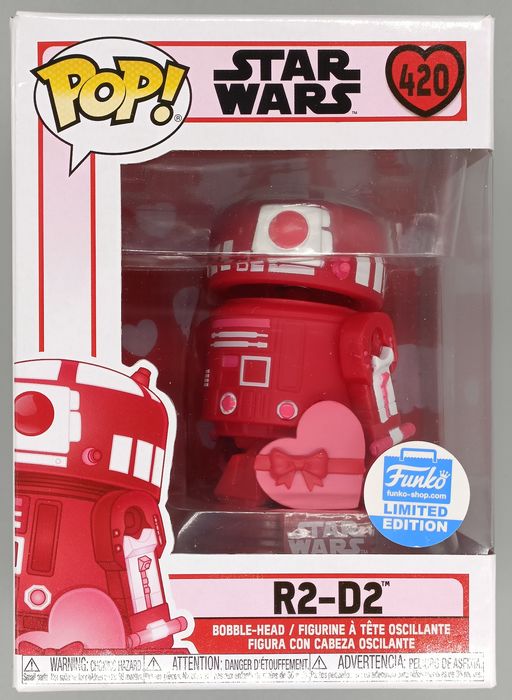 420 R2D2 (w/ Valentine)  Star Wars - Box Damaged Funko POP