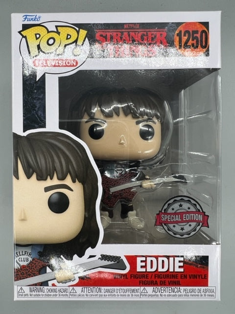 1250 Eddie - Stranger Things Funko POP - Brand New Funko