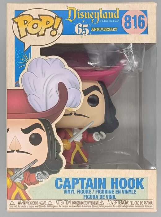 816 Captain Hook (Anniversary) - Disney Peter Pan Box Damaged Funko POP Funko