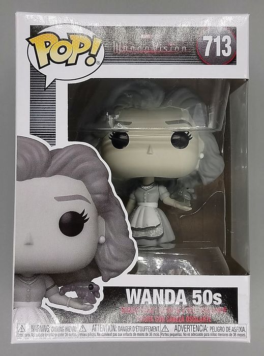 713 50s Wanda - B&W - Marvel Wandavision Funko POP- Box Damaged