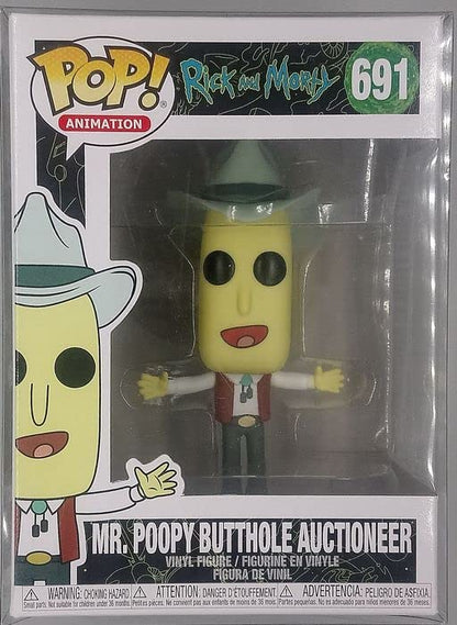 691 Mr. Poopy Butthole (Auctioneer) Rick and Morty Funko POP - Box Damaged Funko