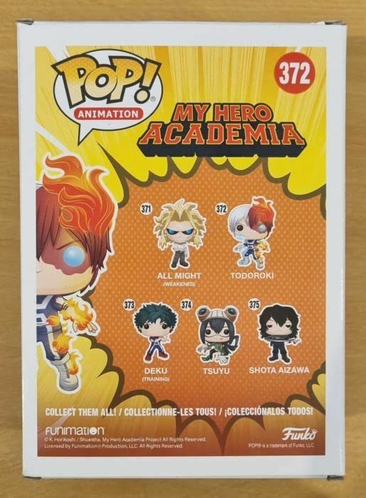 372 Todoroki Metallic Animation My Hero Academia Funko POP - Box Damaged