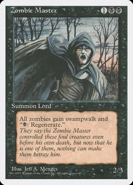 174 - Zombie Master - Fourth Edition - Normal - Magic: The Gathering Card