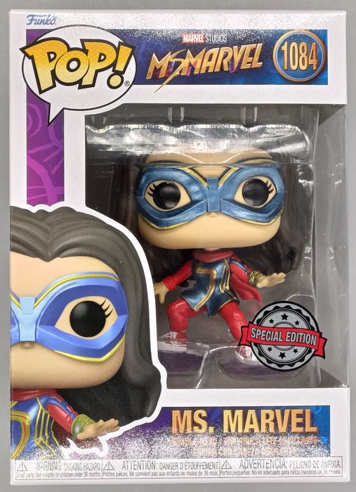 1084 Ms. Marvel (w/ Platforms) - Marvel Ms. Marvel Funko POP