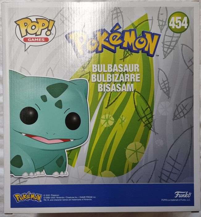 454 Bulbasaur (Silver) - 10 Inch Metallic - Pokemon Funko POP