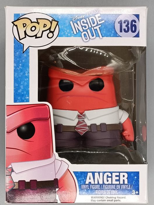 136 Anger - Disney Inside Out - Box Damaged Funko POP
