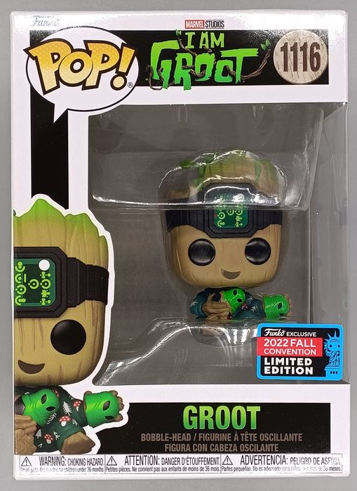 1116 Groot (w/ Light) Marvel I Am Groot - 2022 Con Box Damaged Funko POP Funko