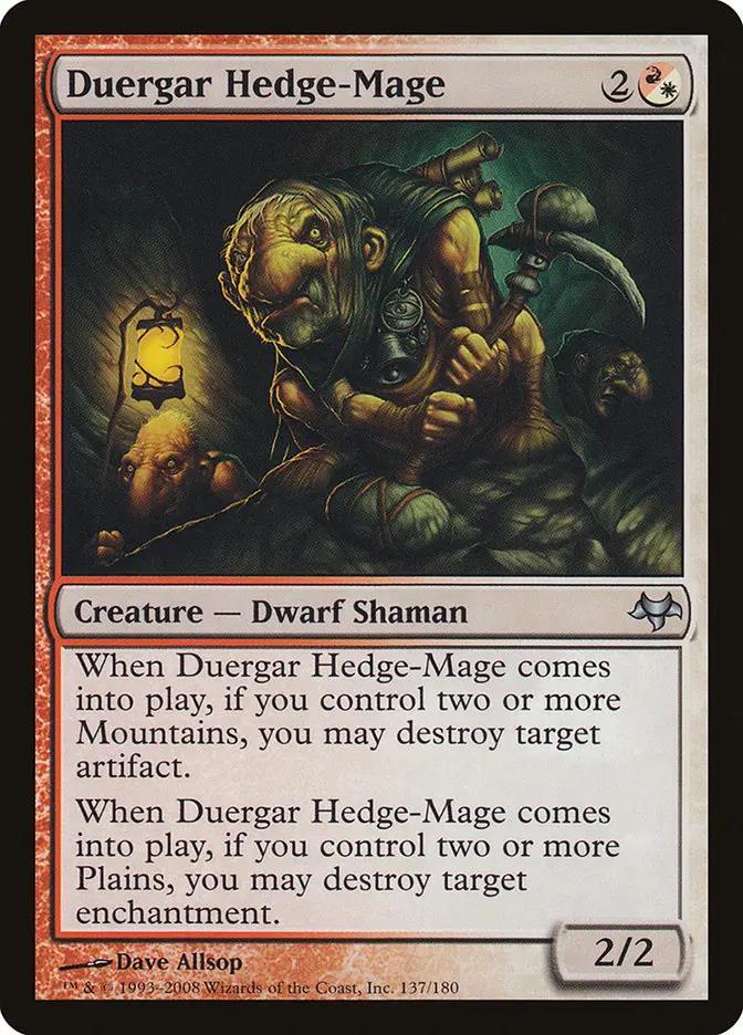 137 - Duergar Hedge-Mage - Eventide - Normal - Magic: The Gathering Card