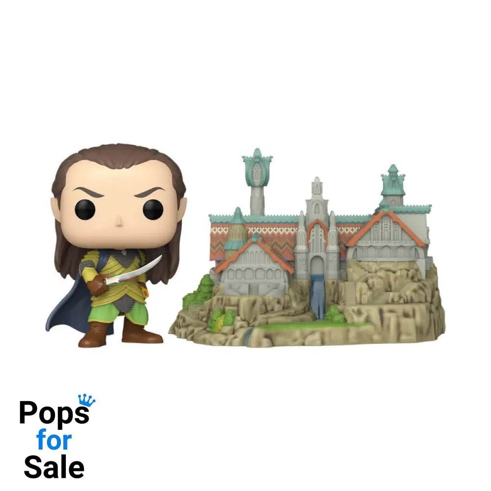 1747 Elrond with Rivendell - Town - The Lord of the Rings Funko POP - Brand New