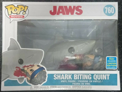 760 Shark Biting Quint 6 inch - JAWS - 2019 Con Funko POP - Box Damaged