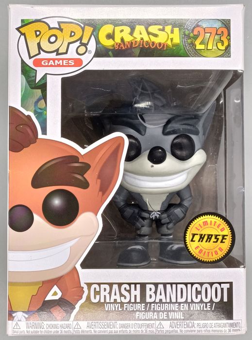 273 Crash Bandicoot - B&W Chase Edition - Funko POP - Box Damaged Funko