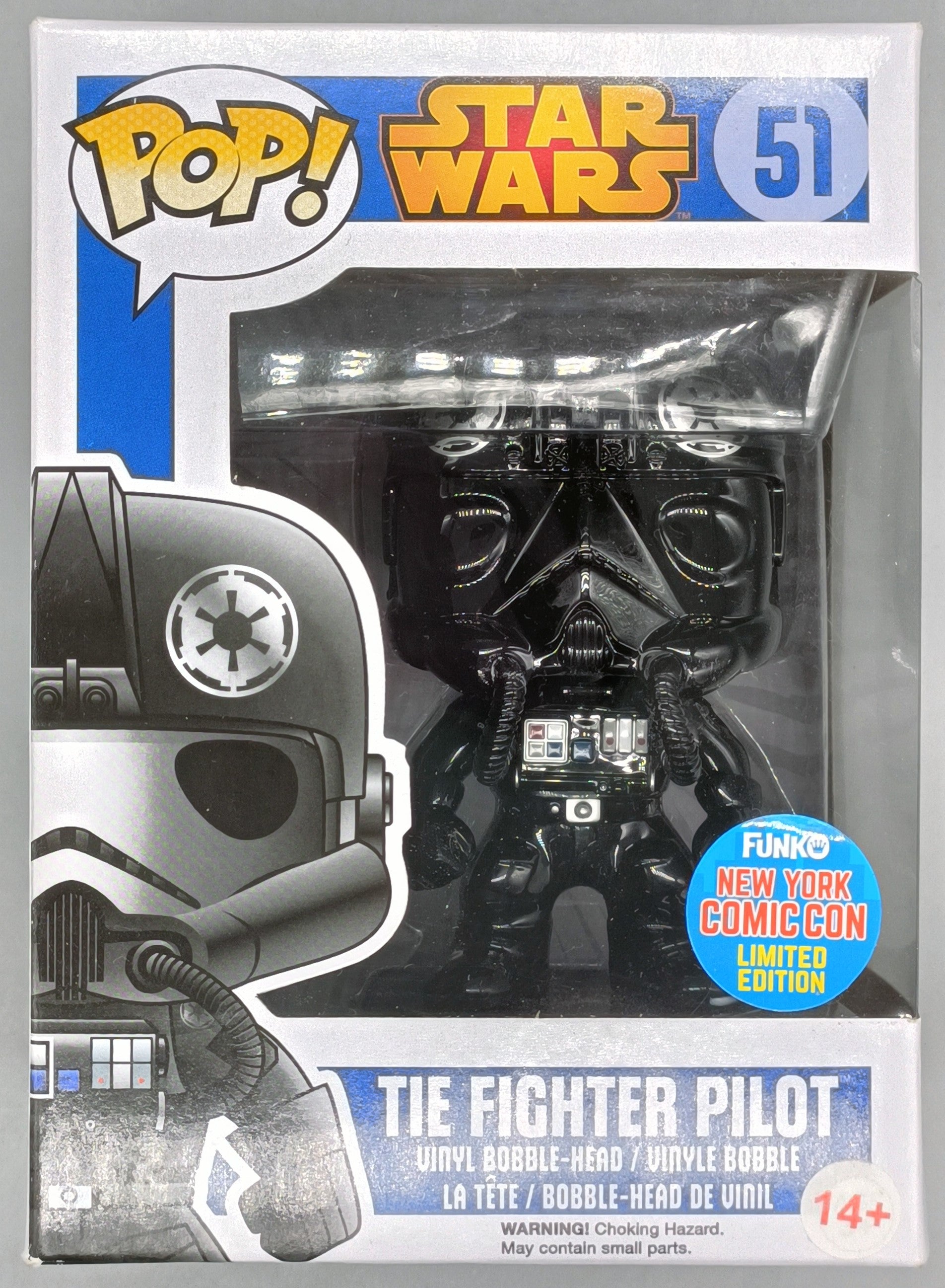 51 TIE Fighter Pilot - Metallic - Star Wars - Box Damaged Funko POP