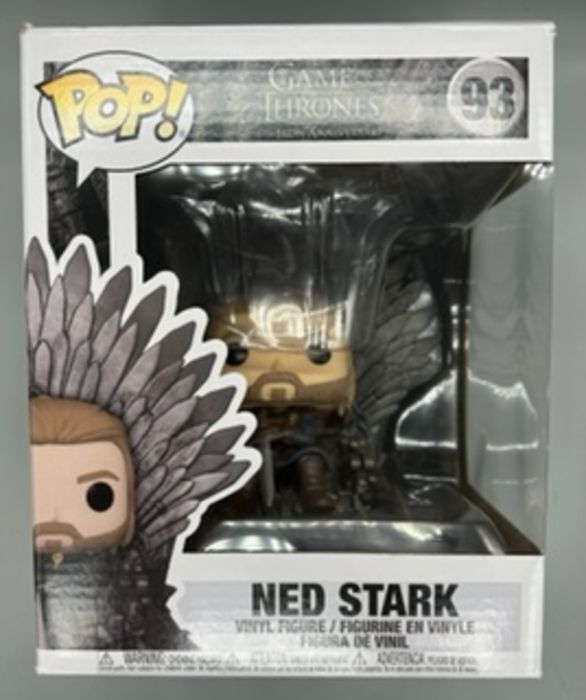 93 Ned Stark (on Iron Throne) Deluxe - Game of Thrones Box Damaged Funko POP Funko