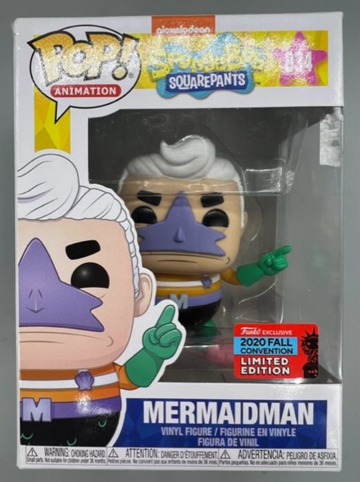 834 MermaidMan - SpongeBob Squarepants 2020 Con Box Damaged Funko POP