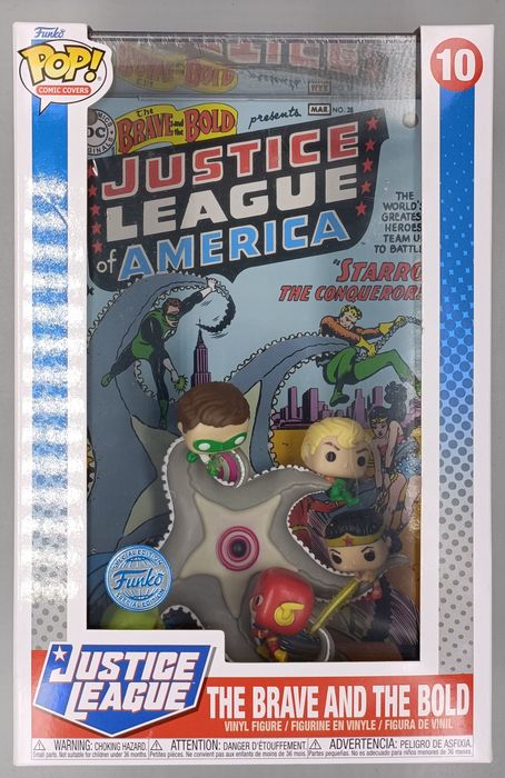 10 The Brave and the Bold Comic Covers (DC) Justice Box Damaged Funko POP Funko
