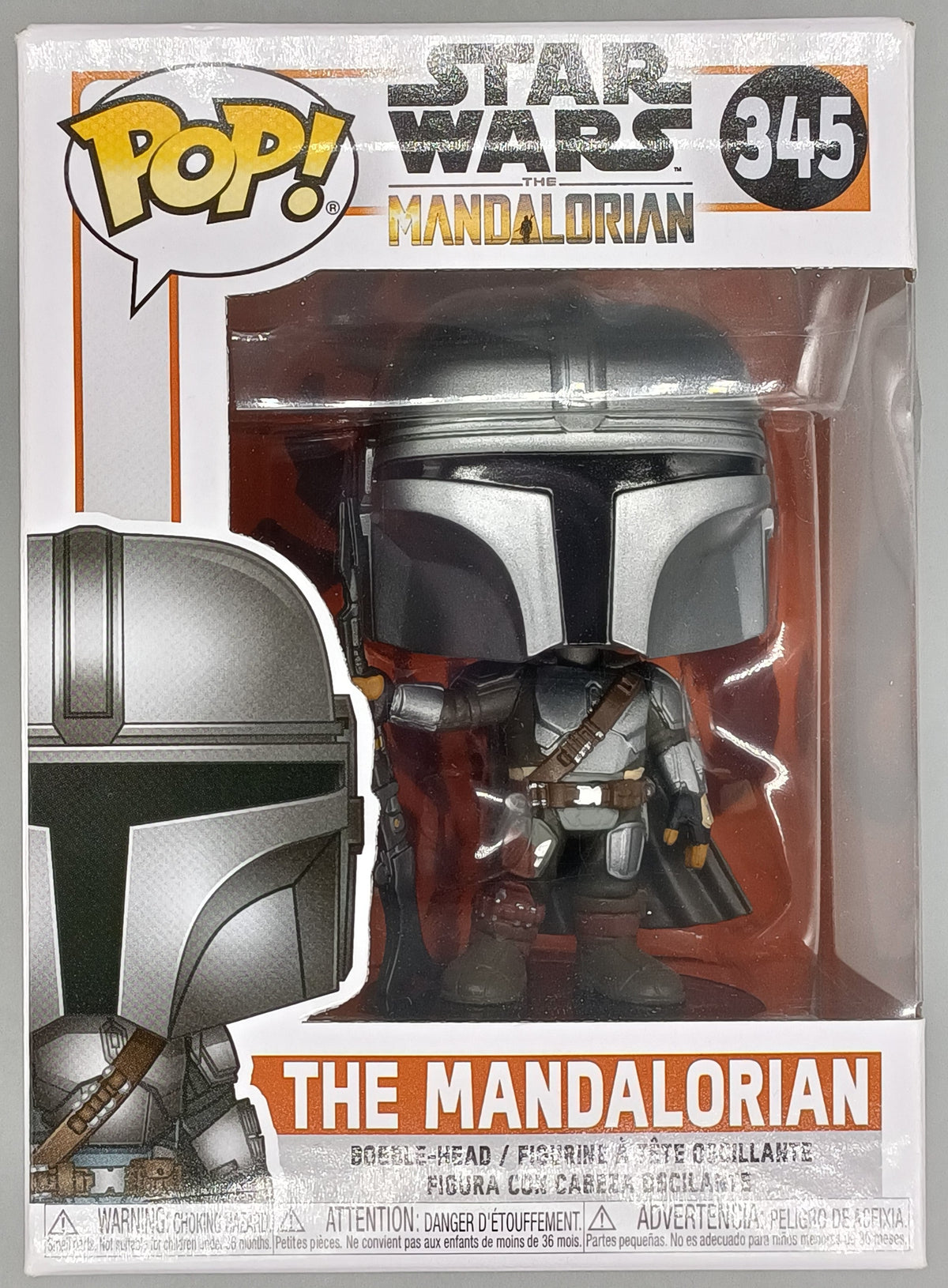 345 The Mandalorian (w/ Beskar Armor) - Star Wars Box Damaged Funko POP Funko