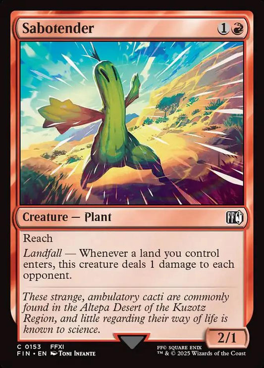 153 - Sabotender - Final Fantasy - Normal - Magic: The Gathering Card