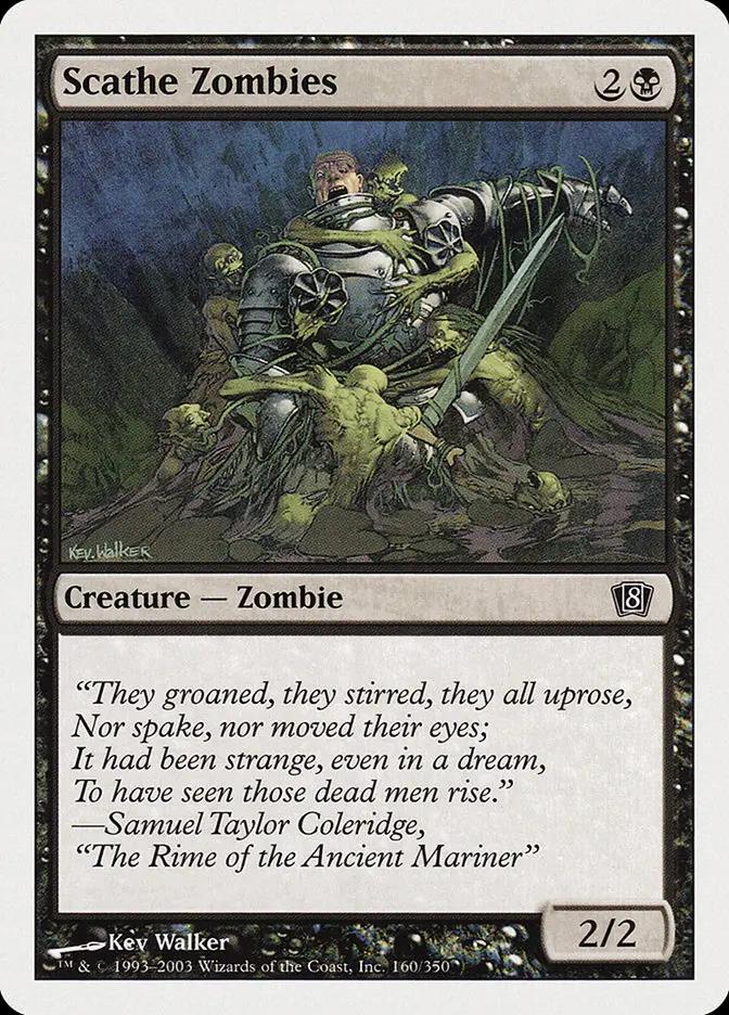 160 - Scathe Zombies - Eighth Edition - Foil - Magic: The Gathering Card
