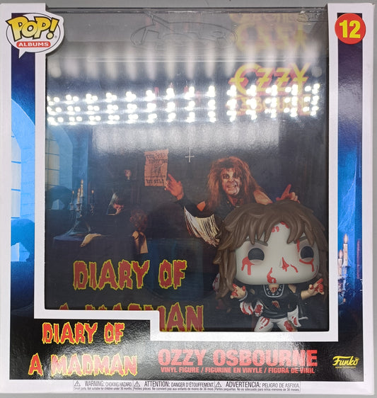 12 Ozzy Osbourne (Diary of a Madman) - Albums - Box Damaged Funko POP