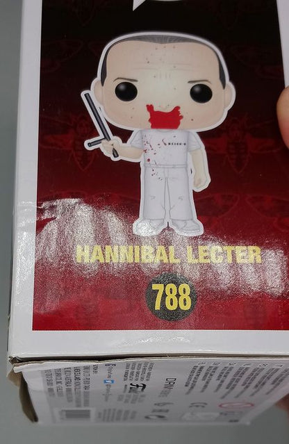 788 Hannibal Lecter (Jumpsuit Bloody) Silence of The Box Damaged Funko POP