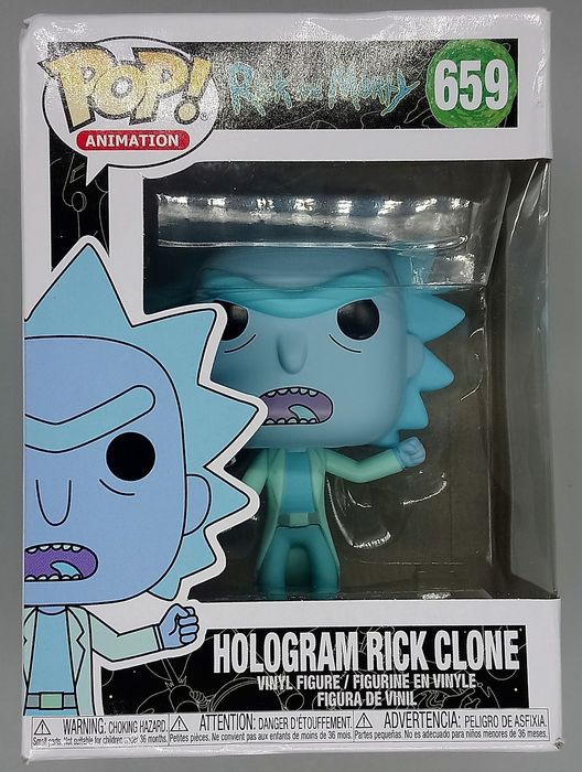 659 Hologram Rick Clone - Rick and Morty - Box Damaged Funko POP