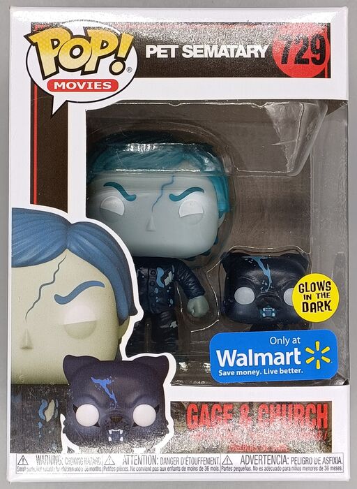 729 Gage & Church Glow Pet Semetary - Horror - Box Damaged Funko POP Funko