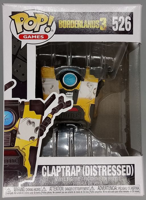 526 Claptrap (Distressed) - Borderlands 3 - Funko POP - Box Damaged