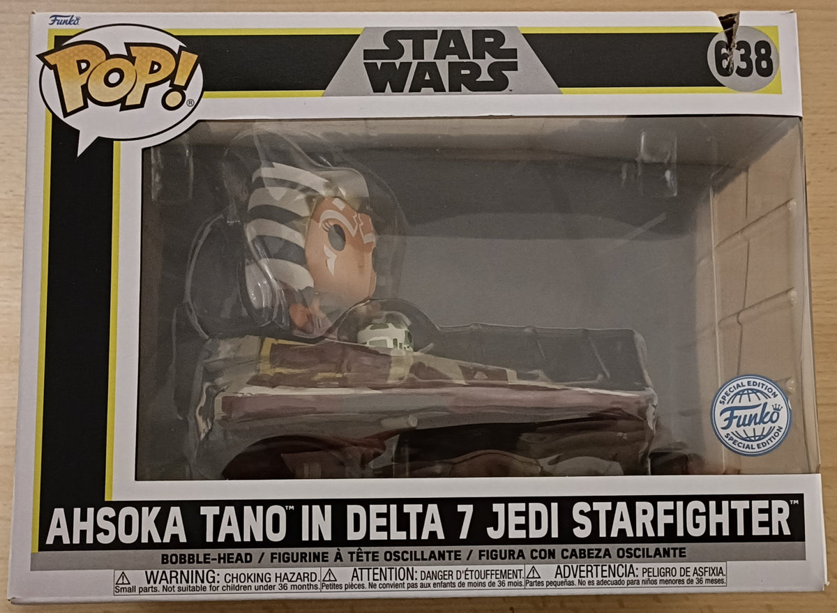 638 Ahsoka Tano in Delta 7 Jedi Starfighter Star Wars - Box Damaged Funko POP Funko