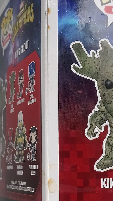 297 King Groot (Scorched) Glow Marvel Contest of Champions Funko POP - Box Damaged
