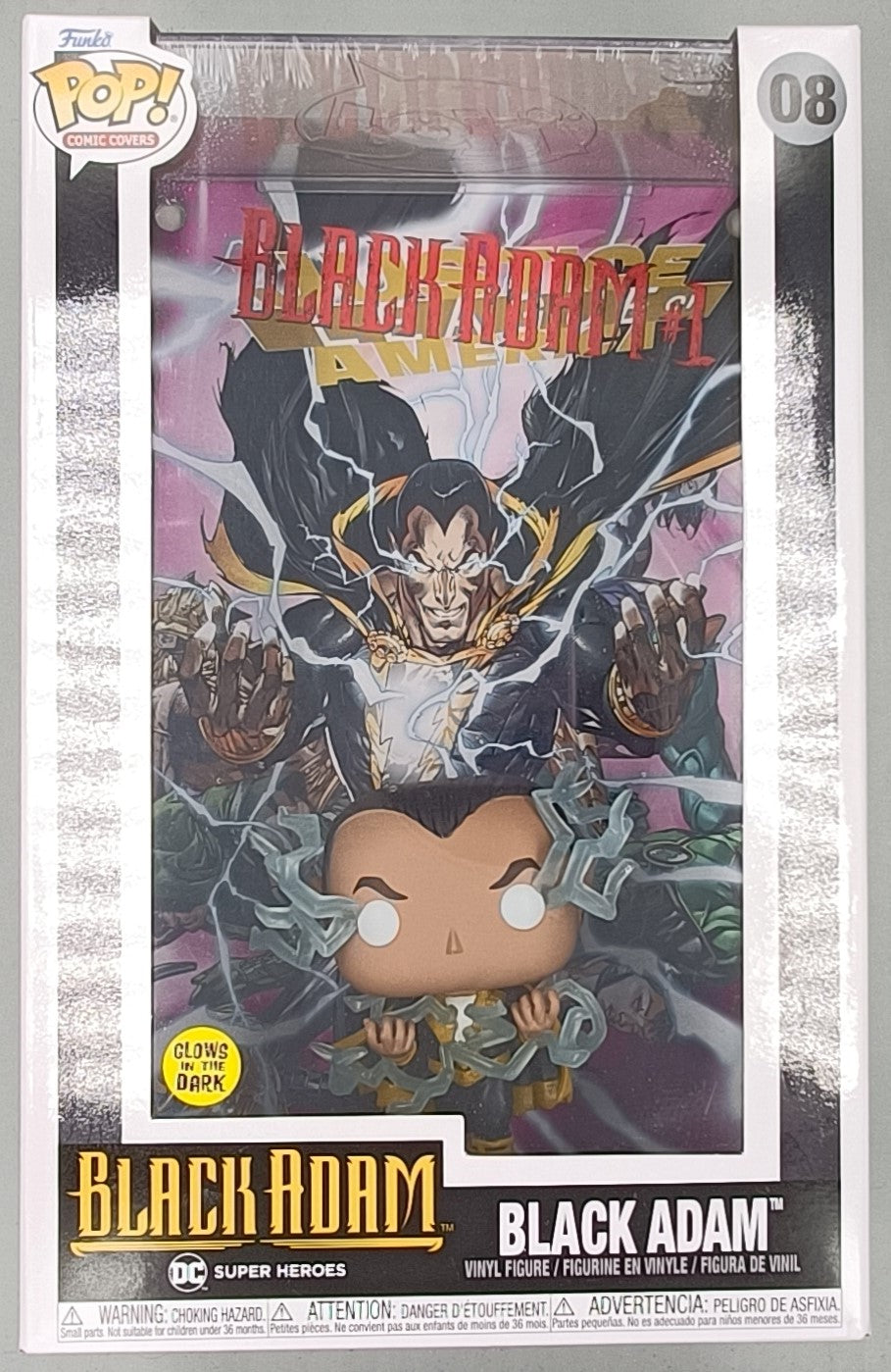 08 Black Adam - Glow - Comic Covers (DC) Funko POP Funko