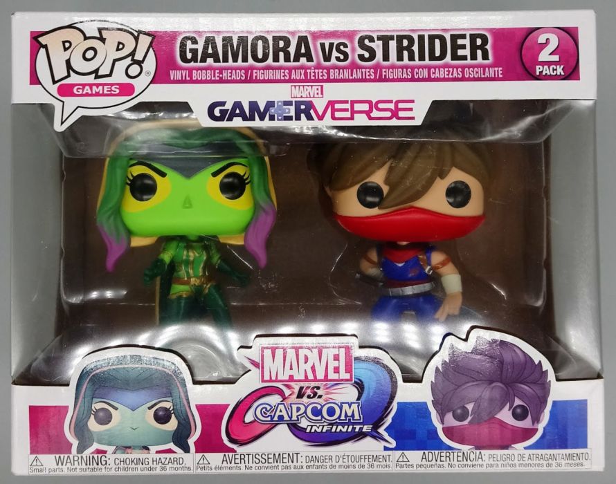 [2 Pack] Gamora vs Strider - Capcom Marvel Games Box Damaged Funko POP Funko