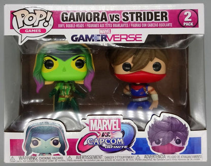 [2 Pack] Gamora vs Strider - Capcom Marvel Games Box Damaged Funko POP Funko