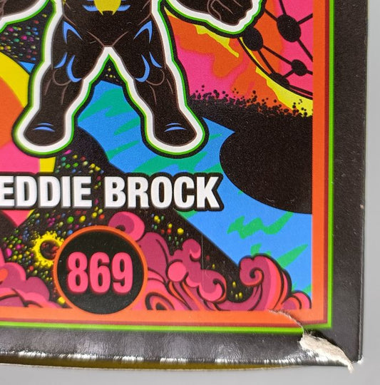 869 Eddie Brock (Venom Blacklight) - Marvel Box Damaged Funko POP