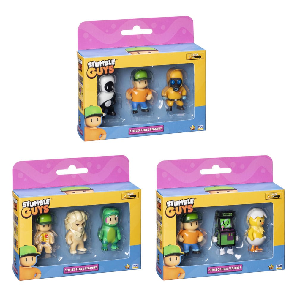 Stumble Guys: Wave 2 3-figure window box collectible figures assortment - [New] PMI