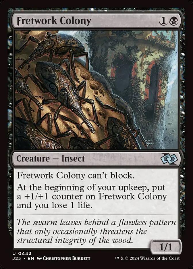 443 - Fretwork Colony - Foundations Jumpstart - Normal - Magic: The Gathering Card