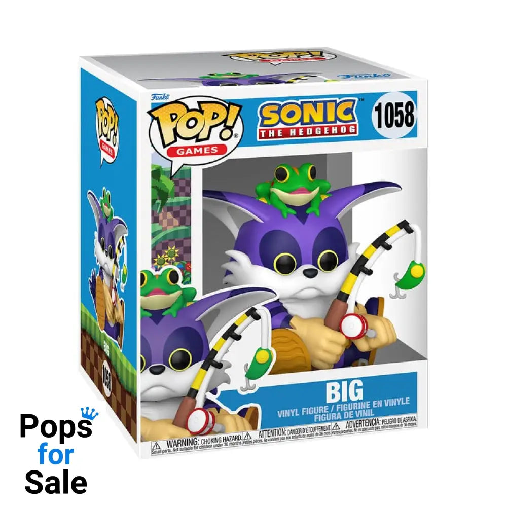 1058 Big the Cat with Froggy - 6 Inch - Sonic the Hedgehog Funko POP PRESALE Funko
