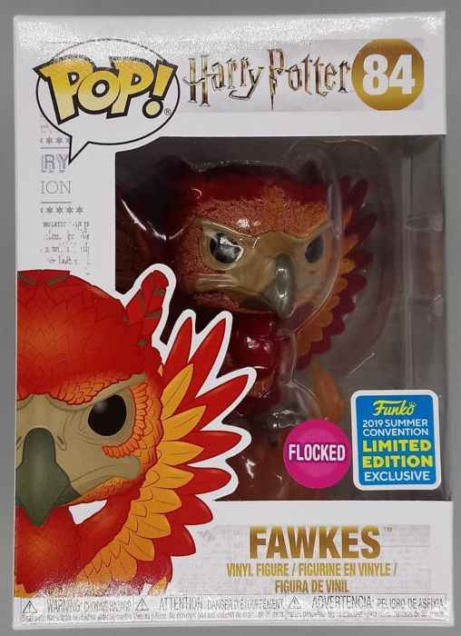84 Fawkes - Flocked - Harry Potter - 2019 Con Funko POP Funko