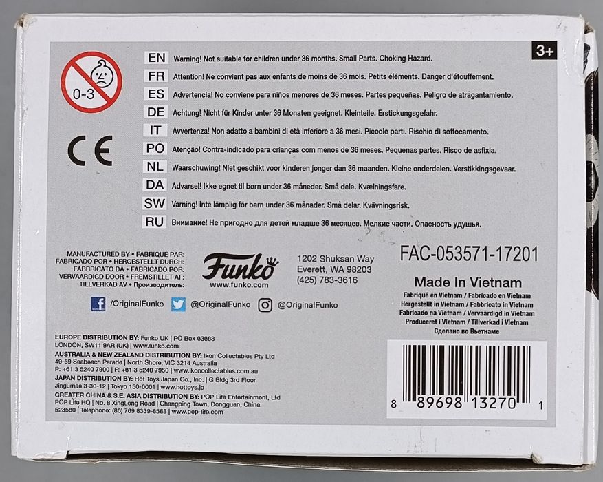 201 Rocket (Jet Pack) Marvel Guardians Galaxy Box Damaged Funko POP