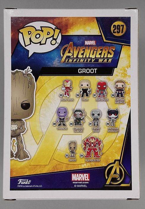 297 Groot (w/ Game) - Marvel Avengers Infinity War Funko POP