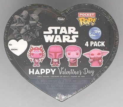 Funko Star Wars Pocket Pop! 4 Pack Happy Valentine's Day Heart Shaped Gift Box - [New] Funko