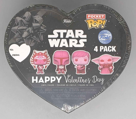 Funko Star Wars Pocket Pop! 4 Pack Happy Valentine's Day Heart Shaped Gift Box - [New] Funko