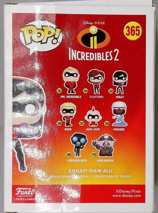 365 Violet - Disney Incredibles 2 - Box Damaged Funko POP